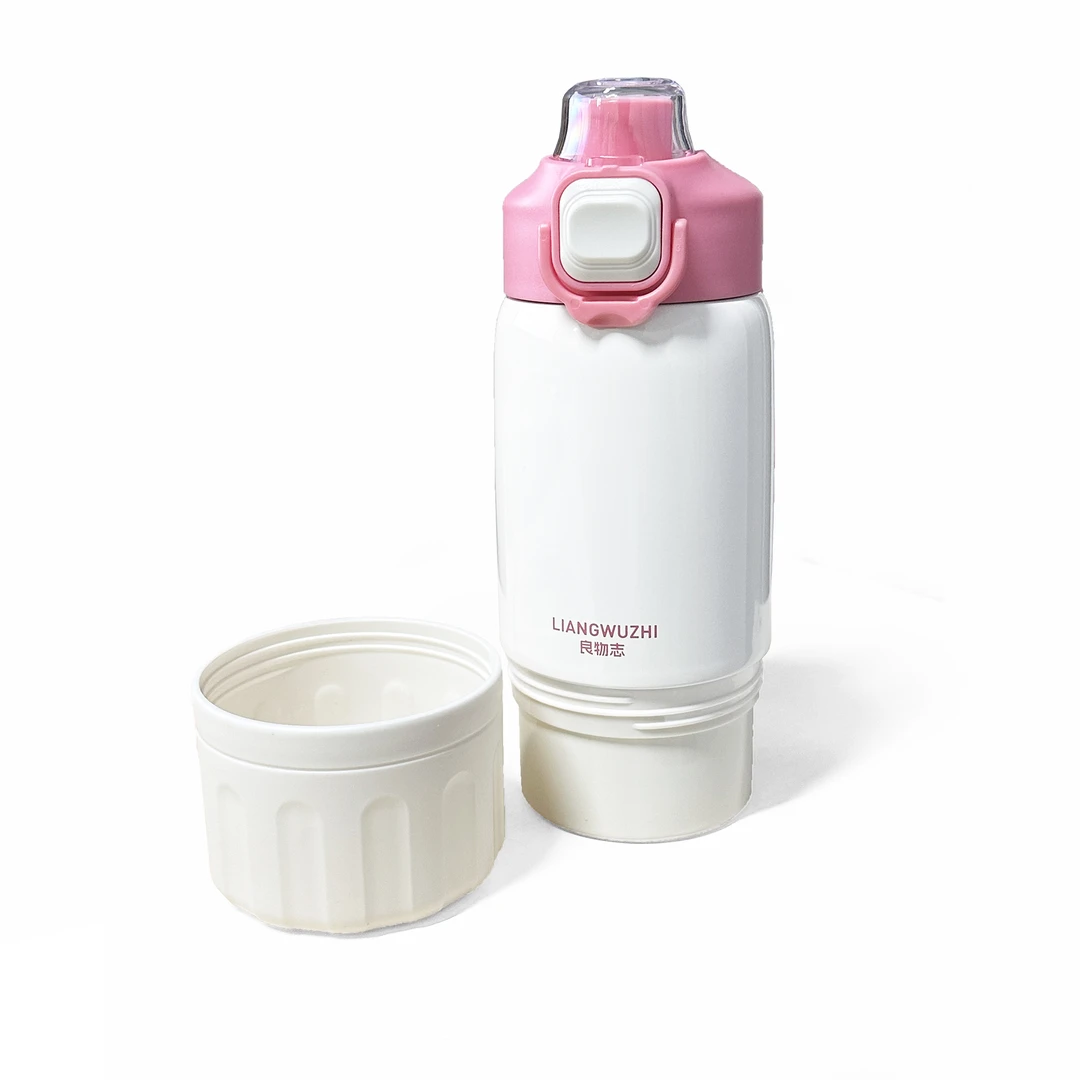 便携不锈钢高颜值双饮保温杯H362