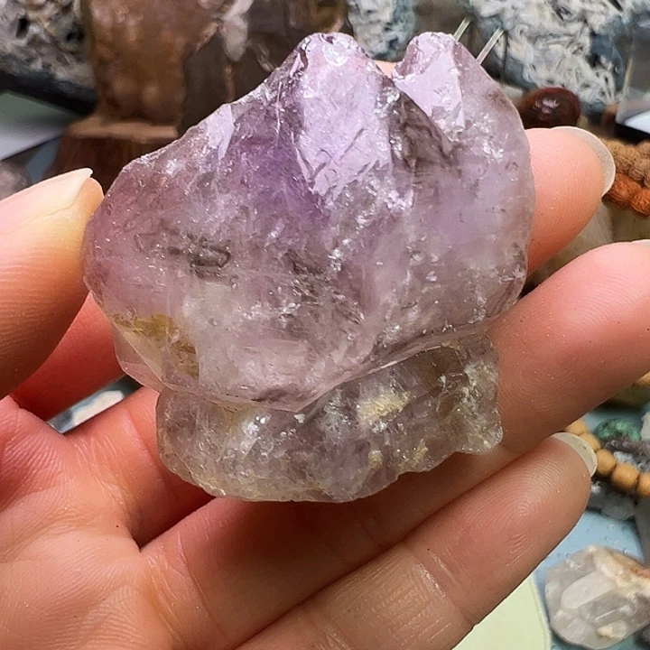 霸***子银S925镶嵌珠宝半成品紫晶