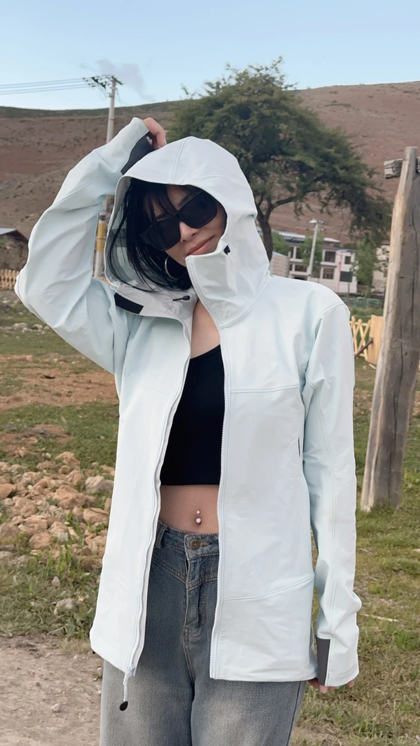 gamma hoody户外男女同款登山春秋防风防水透气速干连帽软壳衣