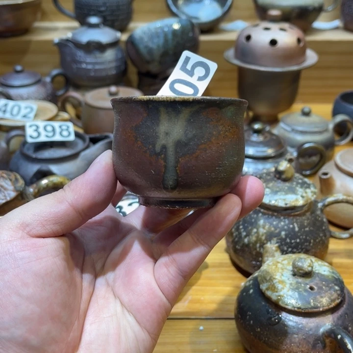 手工制作柴烧茶杯405