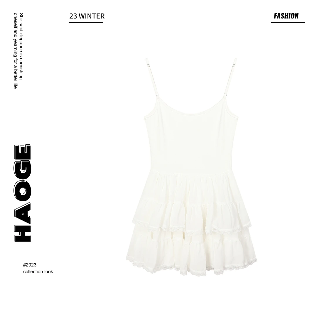 欣儿优选●乖乖学妹C4LYQ1328A网红气质无袖吊带连衣裙蛋糕蓬