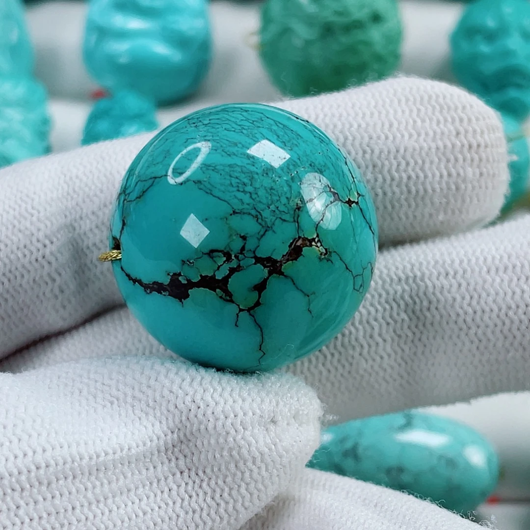 绿松石未镶嵌车挂