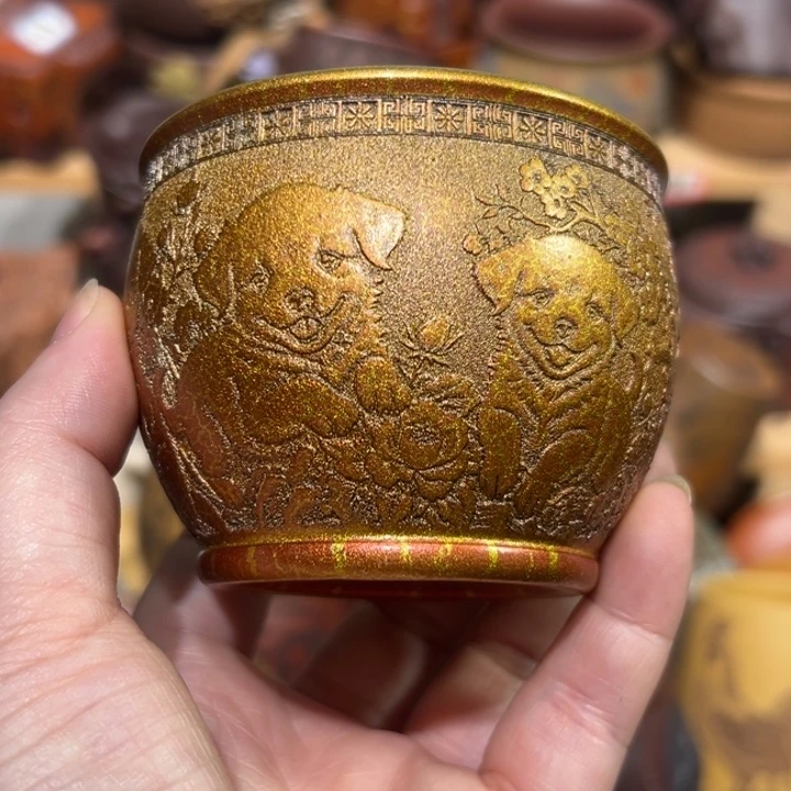 紫砂茶杯宜兴紫砂主人杯