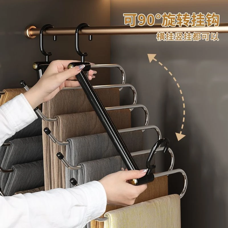 乌市新疆发货优勤折叠裤架家用裤架专用多层多功能裤挂架无痕防滑