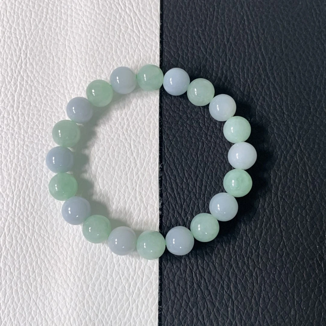 翡翠手串未镶嵌卡 9+
