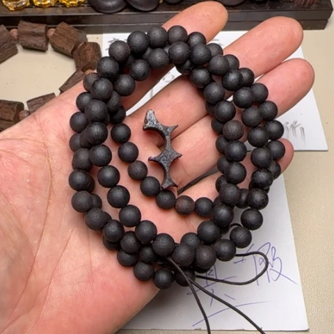 降真香其他j888降真香0.8*108圆珠手串