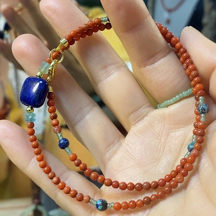 铁合金石英石手链项链