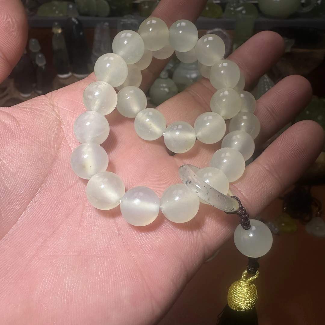 岫玉挂件 天然岫玉白冰岫玉