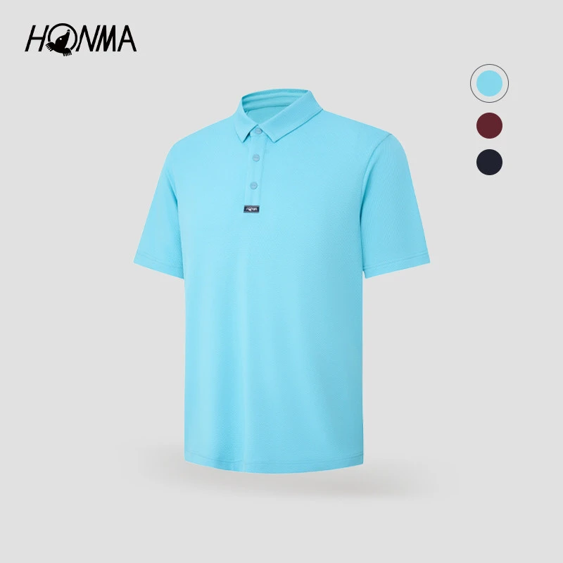 HONMA高尔夫男士短袖POLO透气舒适休闲运动简约HMMX707R107