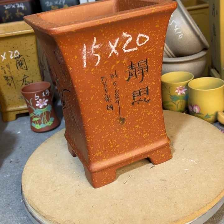 紫砂花盆紫砂花盆