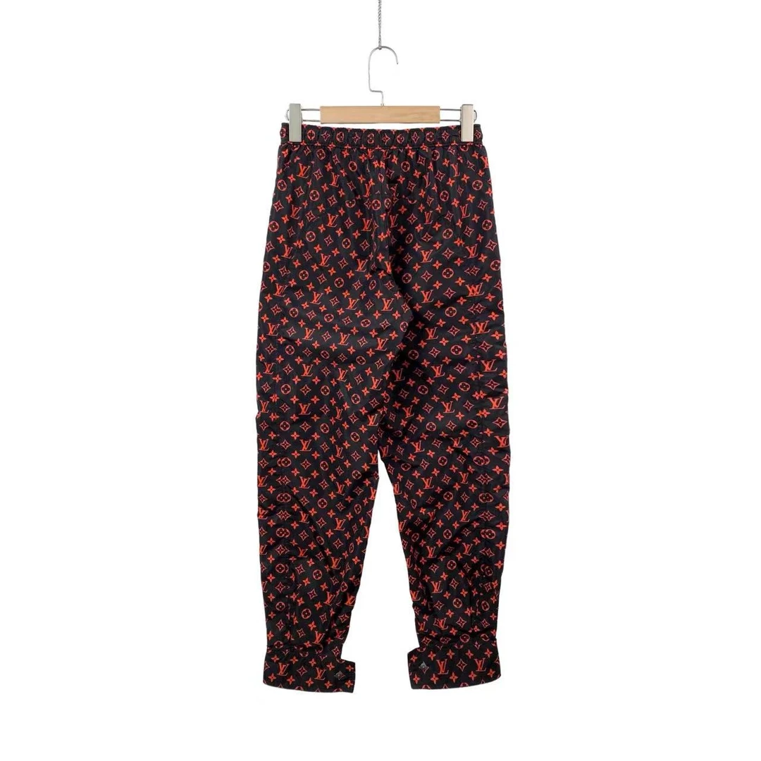 99新 LouisVuitton/路易威登  qq0135 老花满印慢跑裤 36码