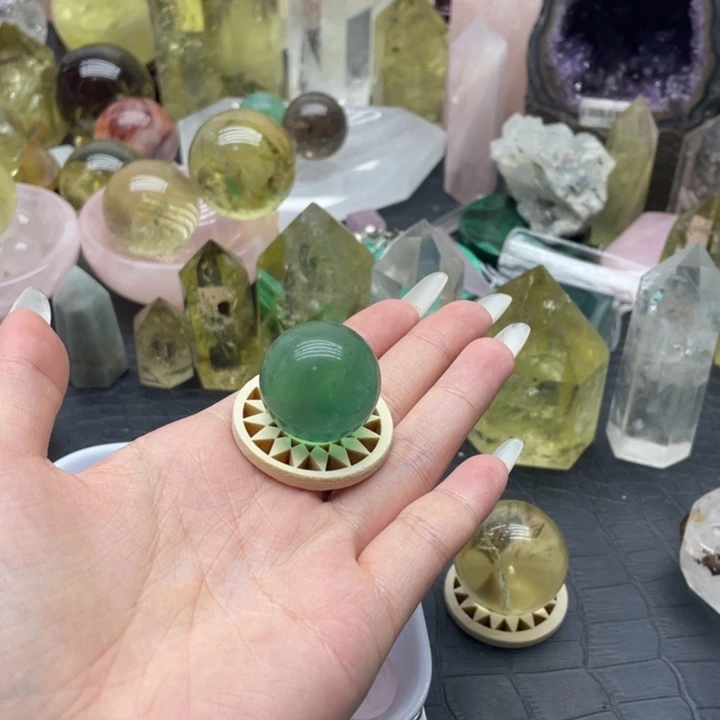 刘***竹水晶珠宝半成品未镶嵌天然水晶