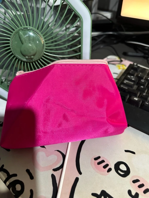 玫红色   小布包