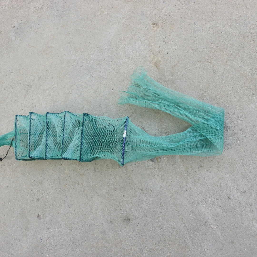 新款加长网头黄鳝笼网泥鳅笼手工折叠渔网泥鳅网黄鳝网捕鱼笼鳝