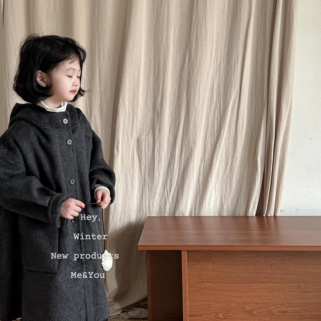 L2253儿童连帽大衣