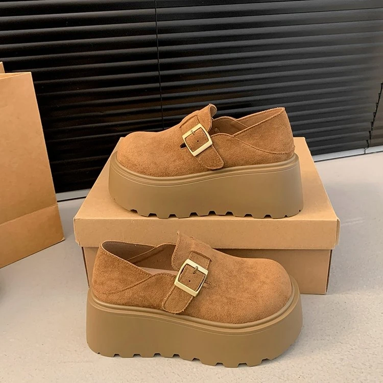 2025新款增高7厘米时尚勃肯鞋软底防滑小个子春季网红百搭