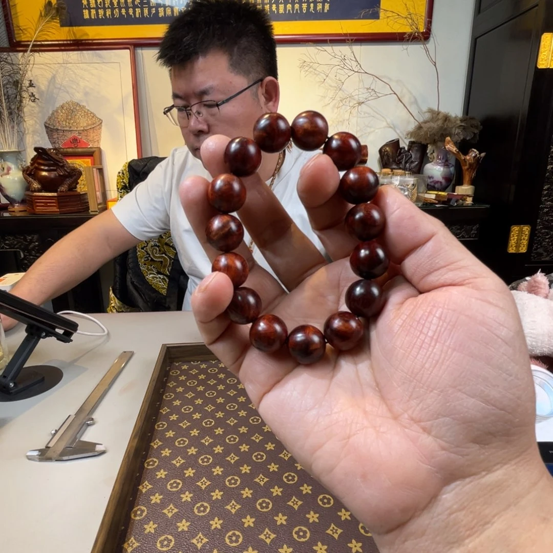 檀香紫檀（小叶紫檀）1.5单圈泥料满星小瘤疤498号