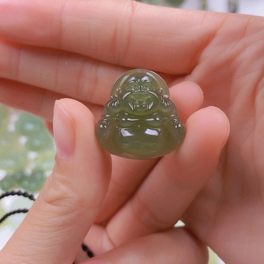 J***北和田玉未镶嵌颈饰25mm佛