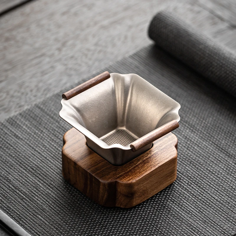 纯钛茶漏千孔茶滤滤茶器茶漏超细茶叶滤网茶隔公道杯高档滤网创意