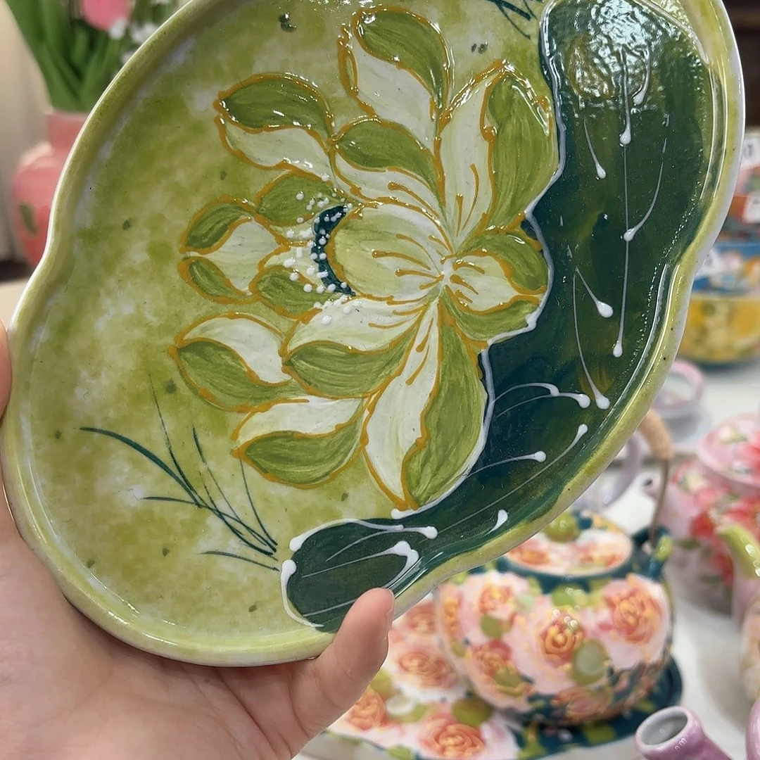 景德镇手绘高温釉下彩陶瓷茶具