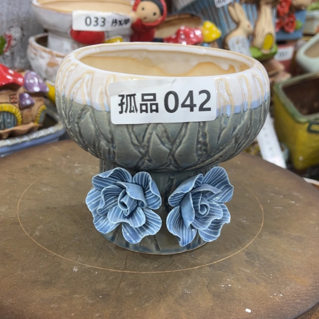 我***呀粗陶多肉花盆花盆孤品42