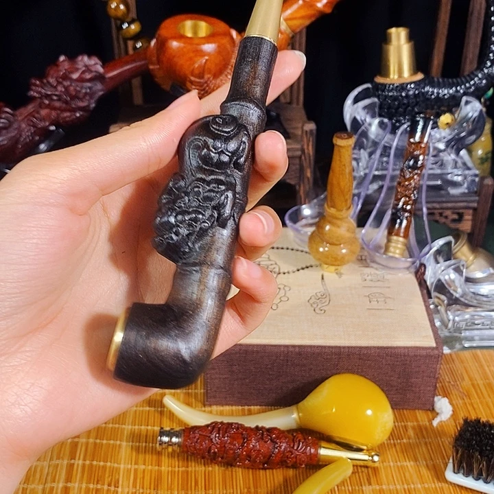 高端定制金丝楠烟嘴