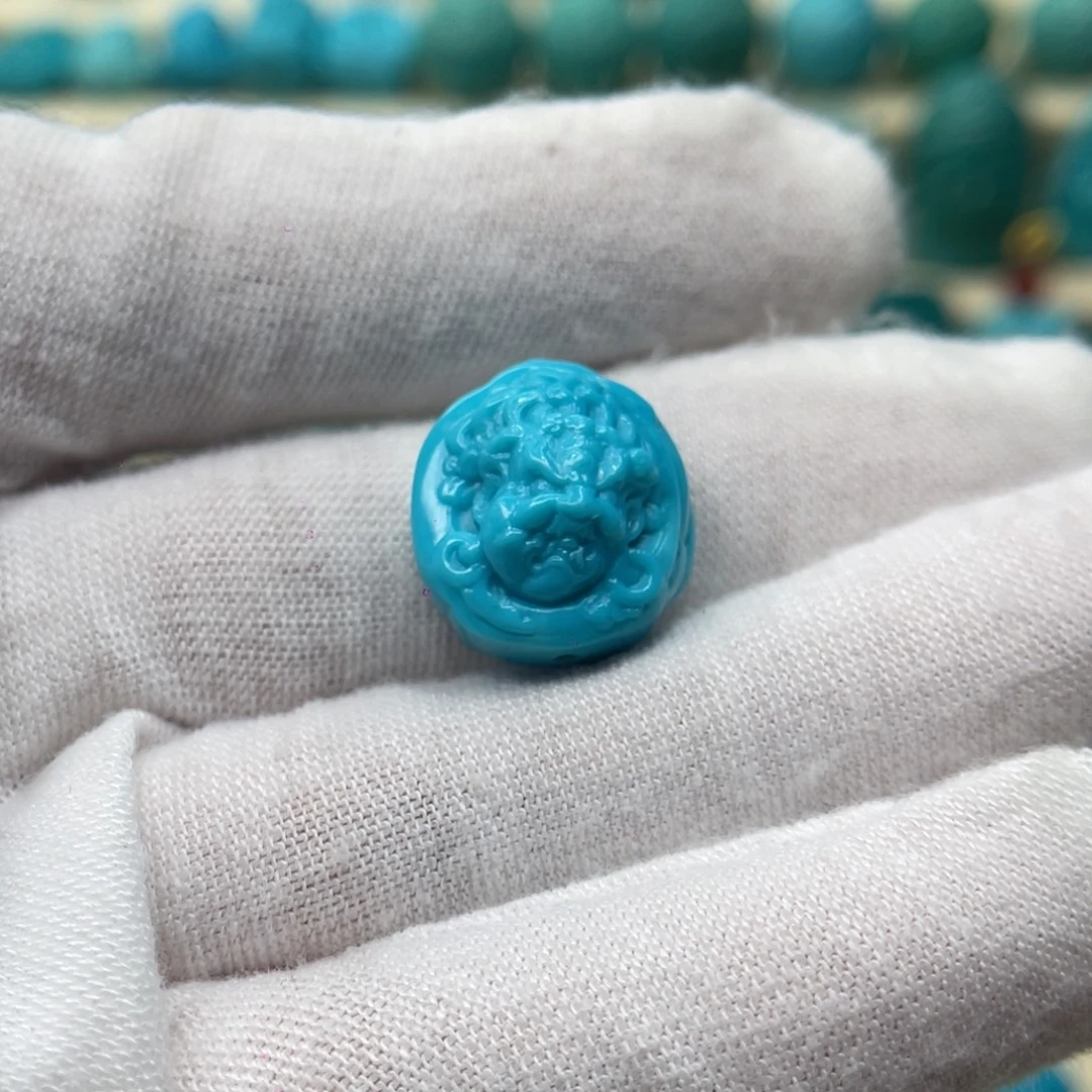 绿松石未镶嵌颈饰卡15.8-17.2-10.6