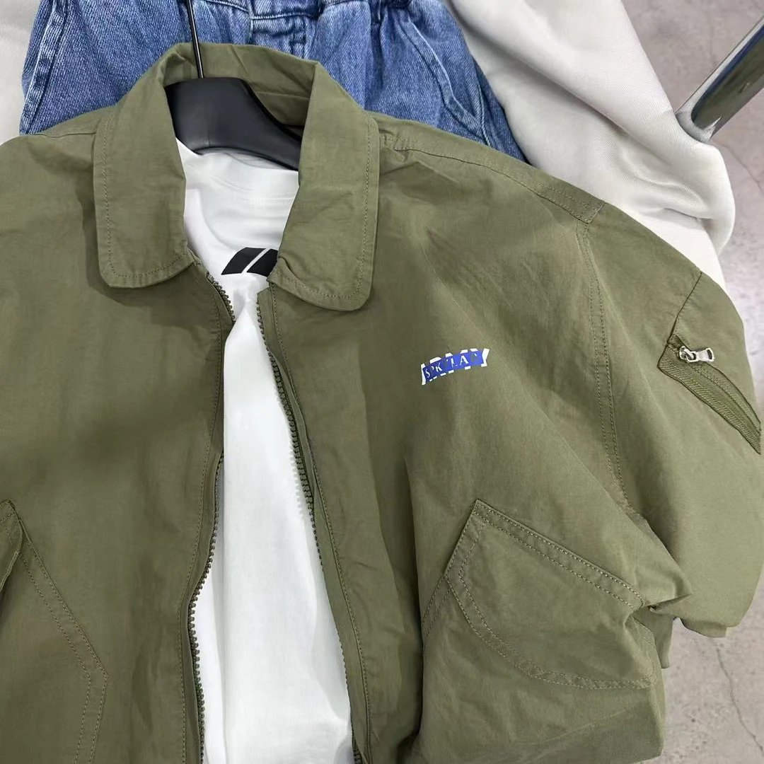 9336春款韩版风衣休闲外套洋气时尚中性款春秋宽松日系风外套