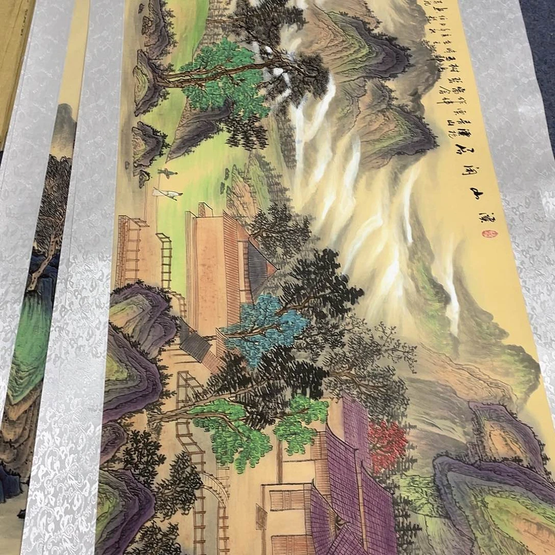 国画作品小姐姐放漏…