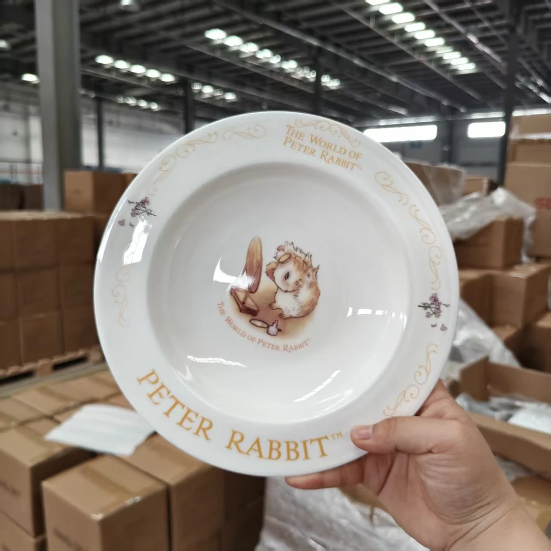 微瑕出口外贸库存彼得兔草帽盘