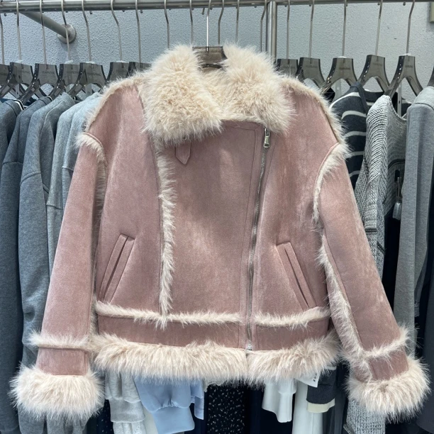 外套棉服秋冬外套纯色网红女装立领潮流连帽女款女不褪色宽松