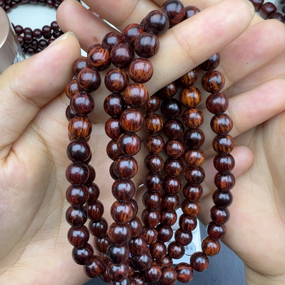 藤类海南红降花梨公0.8×108圆珠