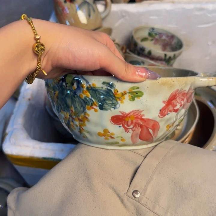 瓷片景德镇陶瓷手工手绘