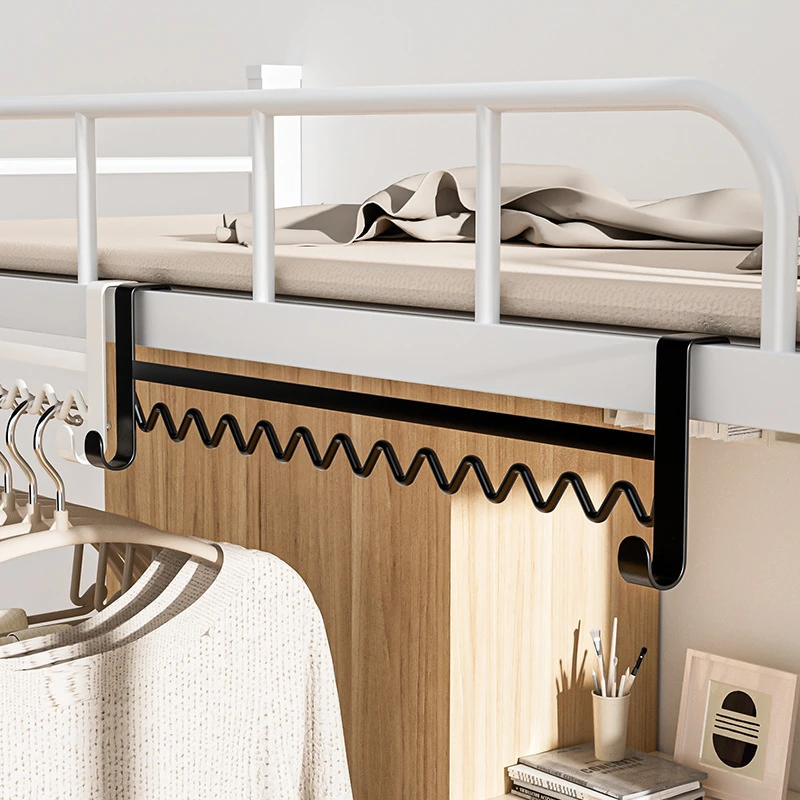 学生宿舍床边家用放衣服神器上铺波浪寝室衣架挂架床头挂钩置物架