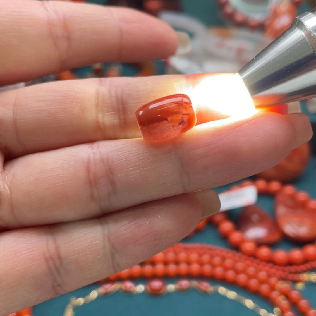 南红玛瑙未镶嵌开播福利川料南红桶珠