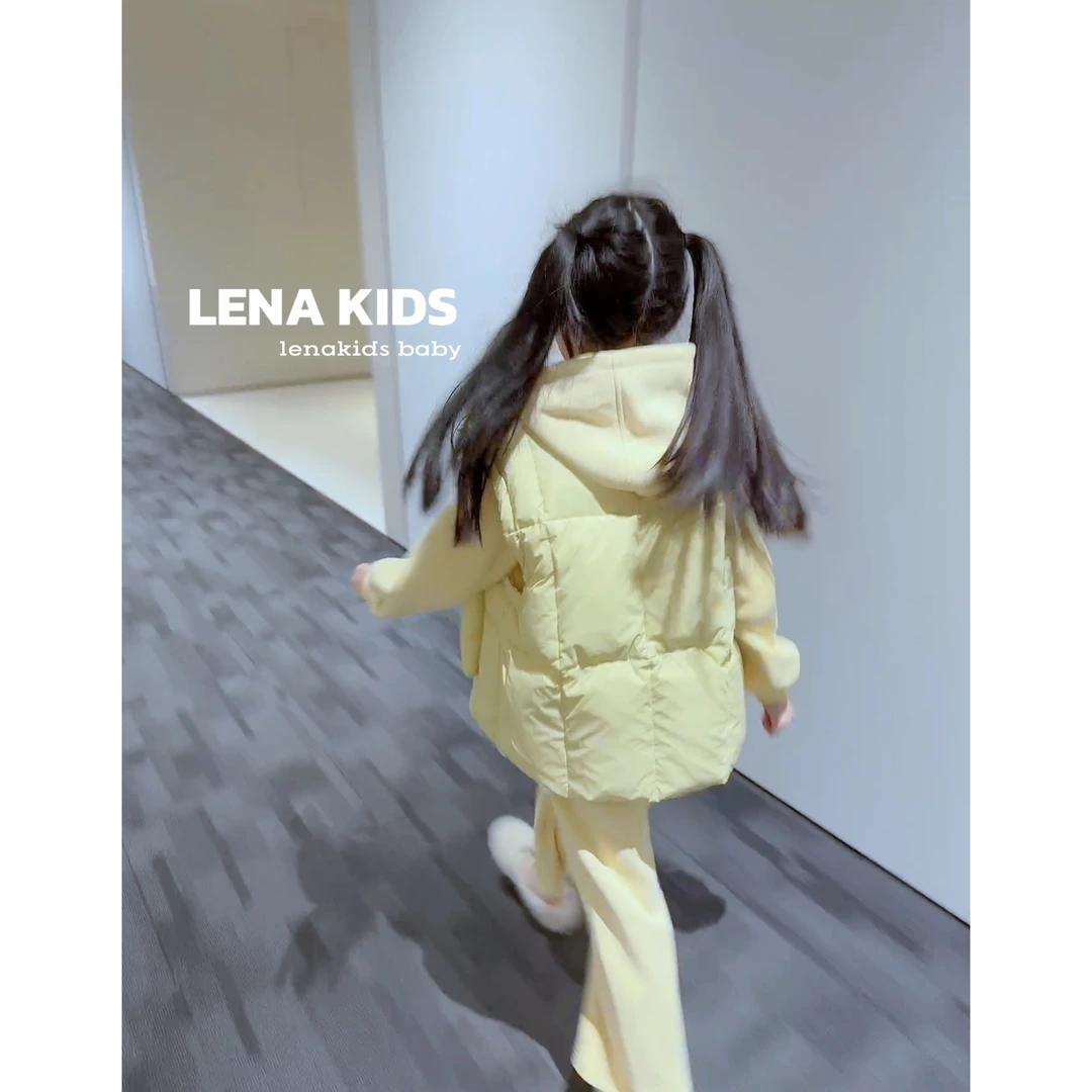 Lenakids【现货】【高充绒保暖连帽马甲加厚卫衣套装】汉服25101602