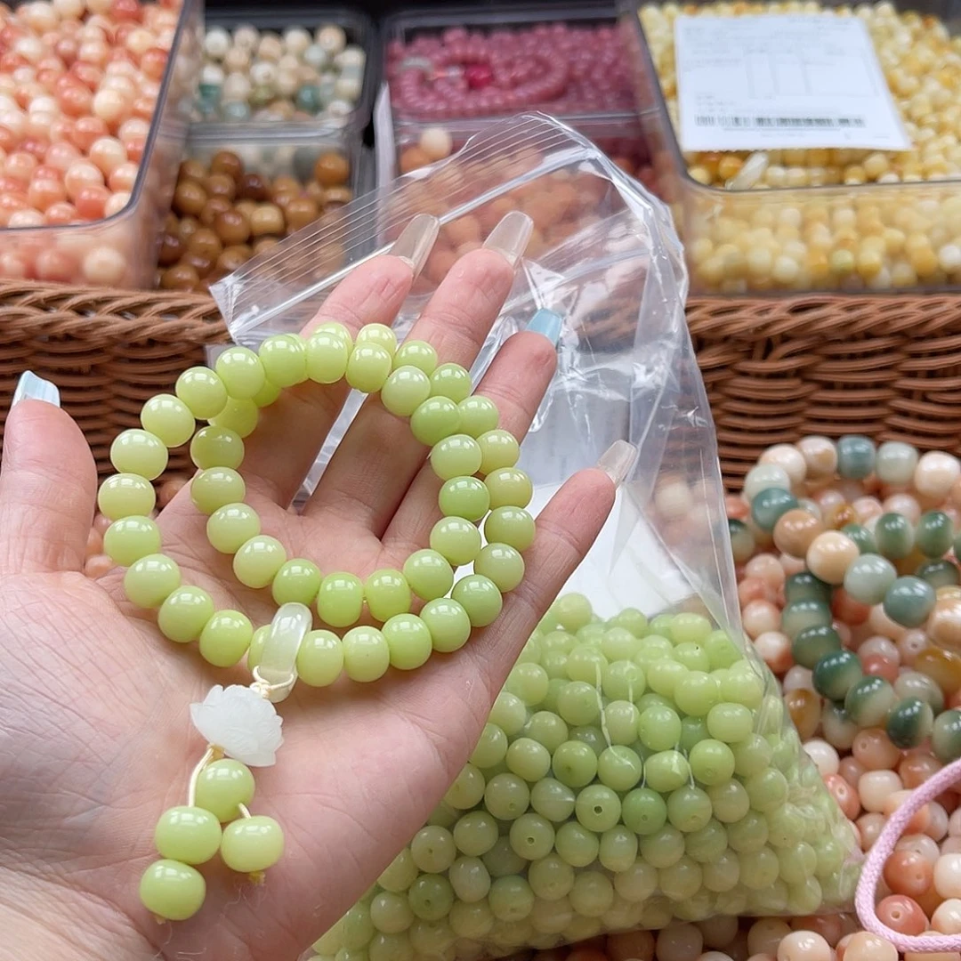 白玉菩提吊坠q10mm/100+20颗