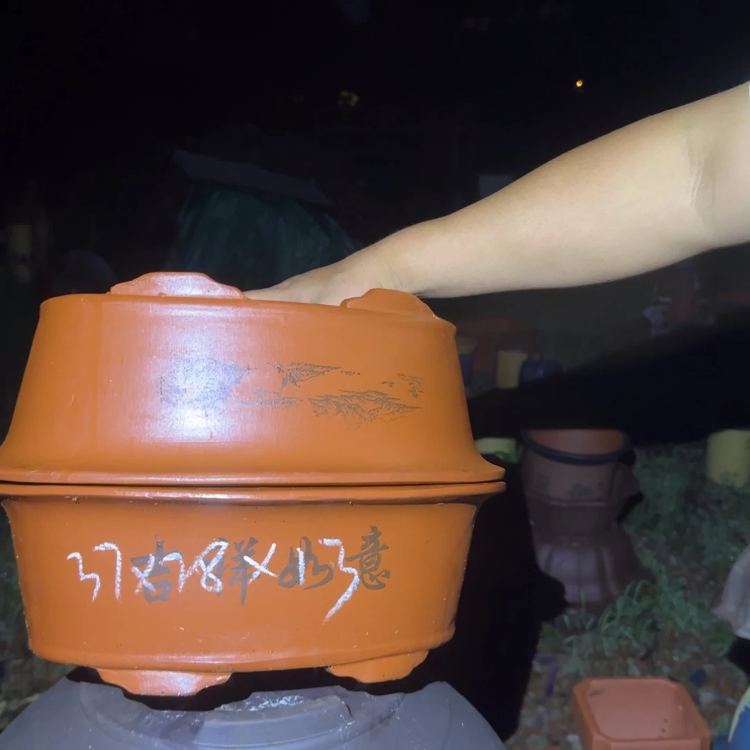紫砂花盆紫砂花盆花盆盆景盆栽瑕疵