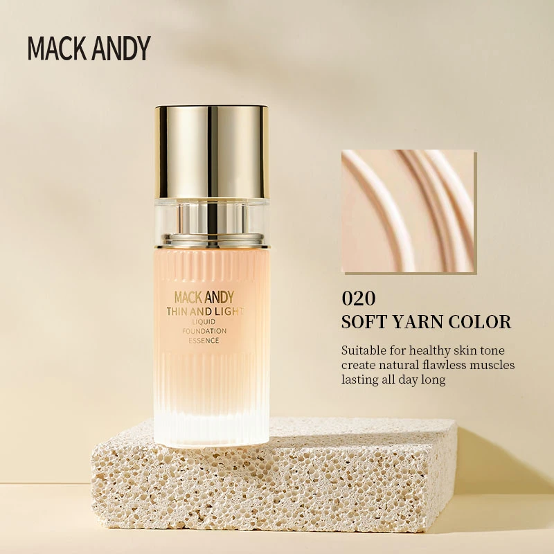 【专场钜惠】MACKANDY玛可安迪恒颜无瑕不沾杯粉底液020柔纱色