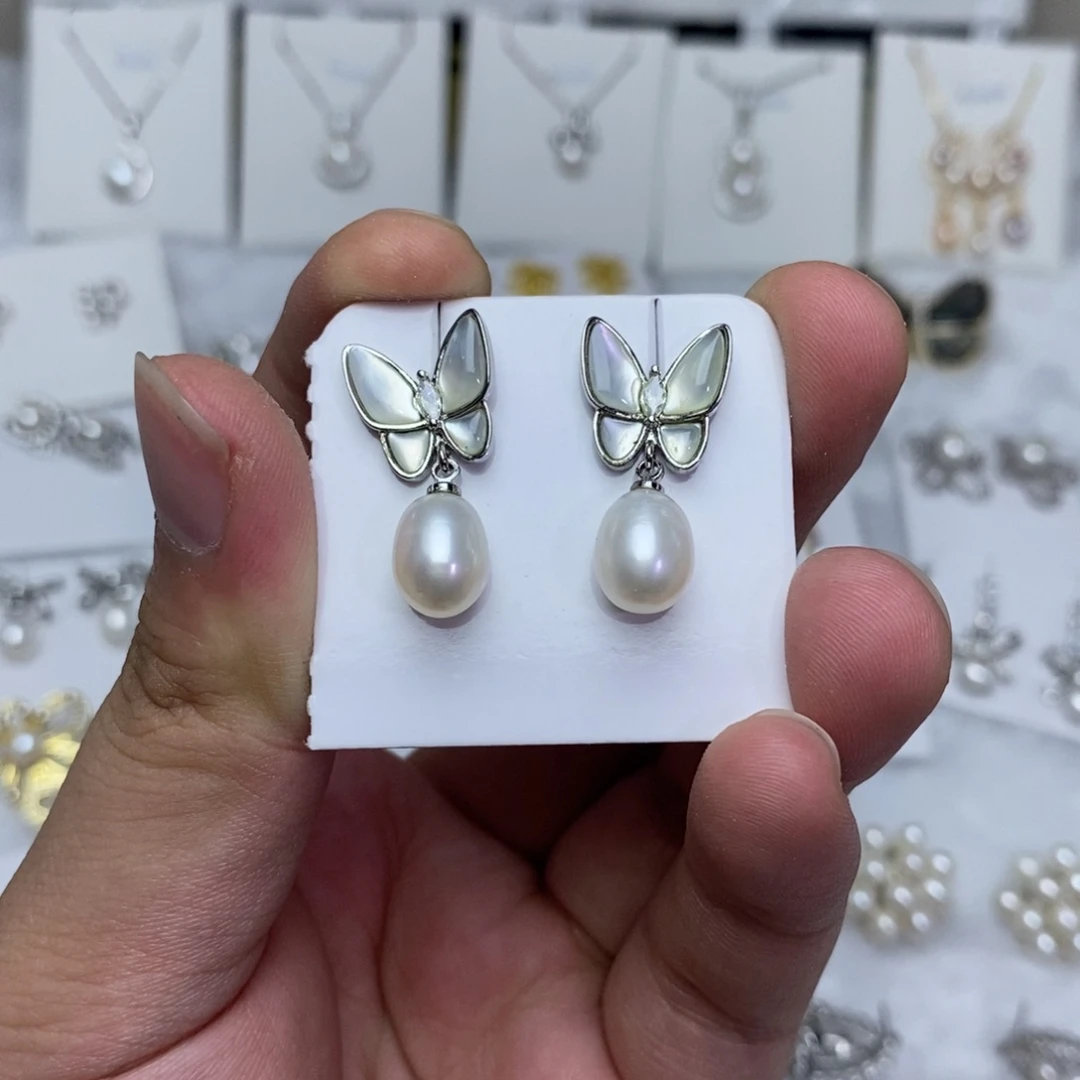 淡水珍珠未镶嵌耳饰