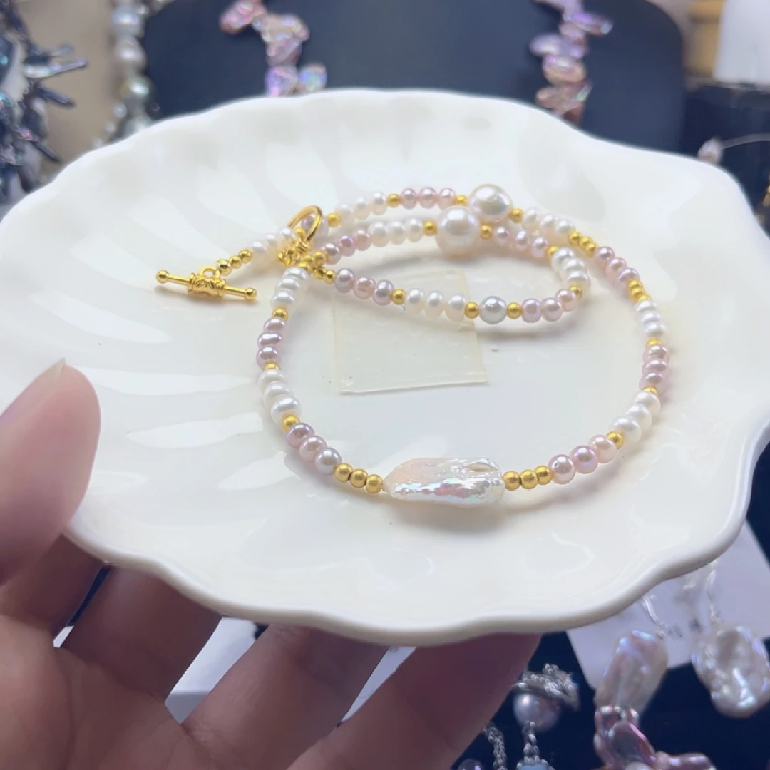 未镶嵌项链淡水珍珠【纯恬】