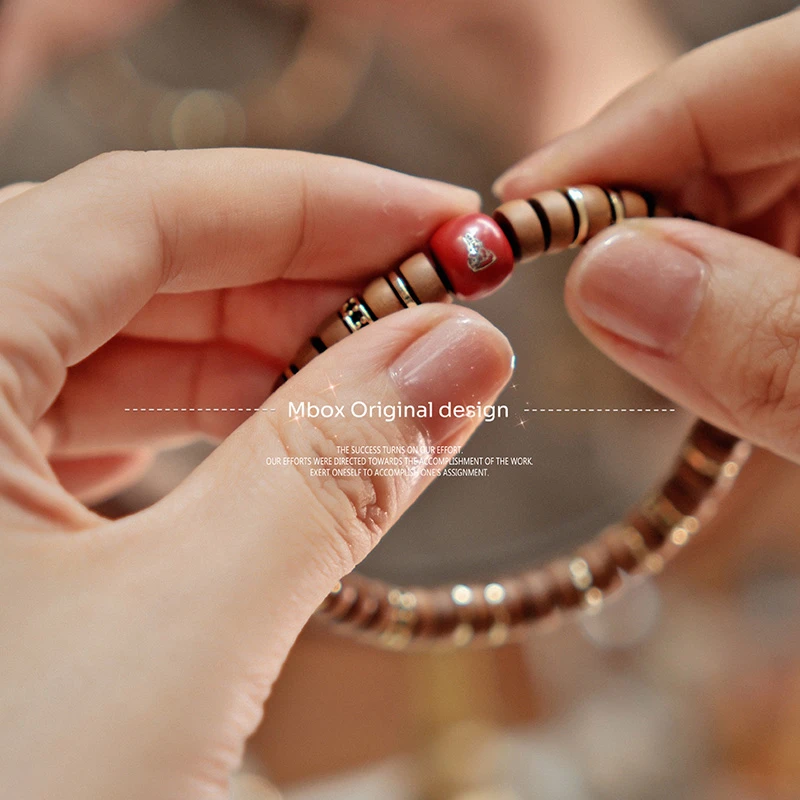 十二生肖本命年老山檀奶香檀木手链手串首饰木盘串珠文玩男女情侣