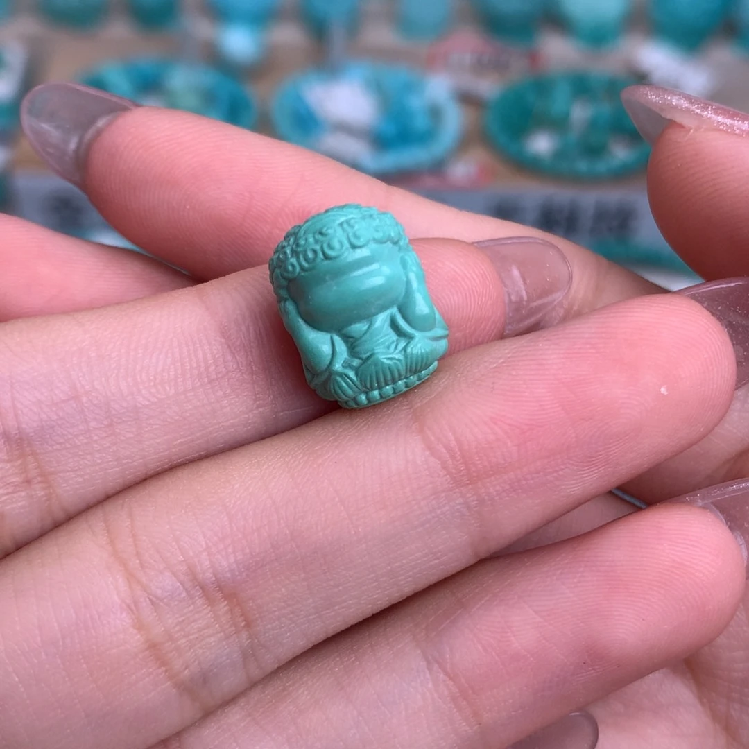 绿松石未镶嵌三不佛
