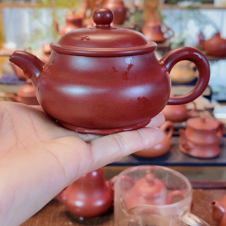 紫砂茶壶b***n潮州手工明炉壶