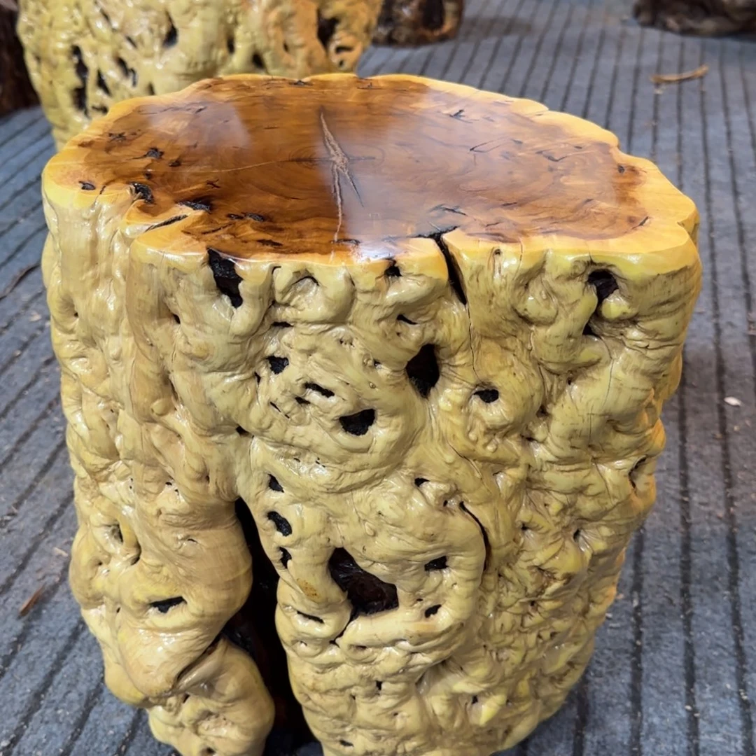 小***子龙纹鸡心枣木手工艺品