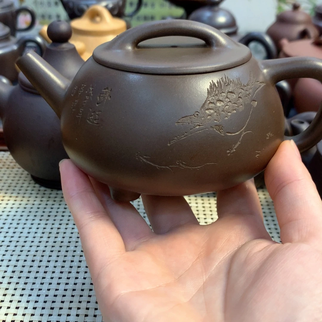 旺***杨茶壶紫砂宜兴原矿紫泥