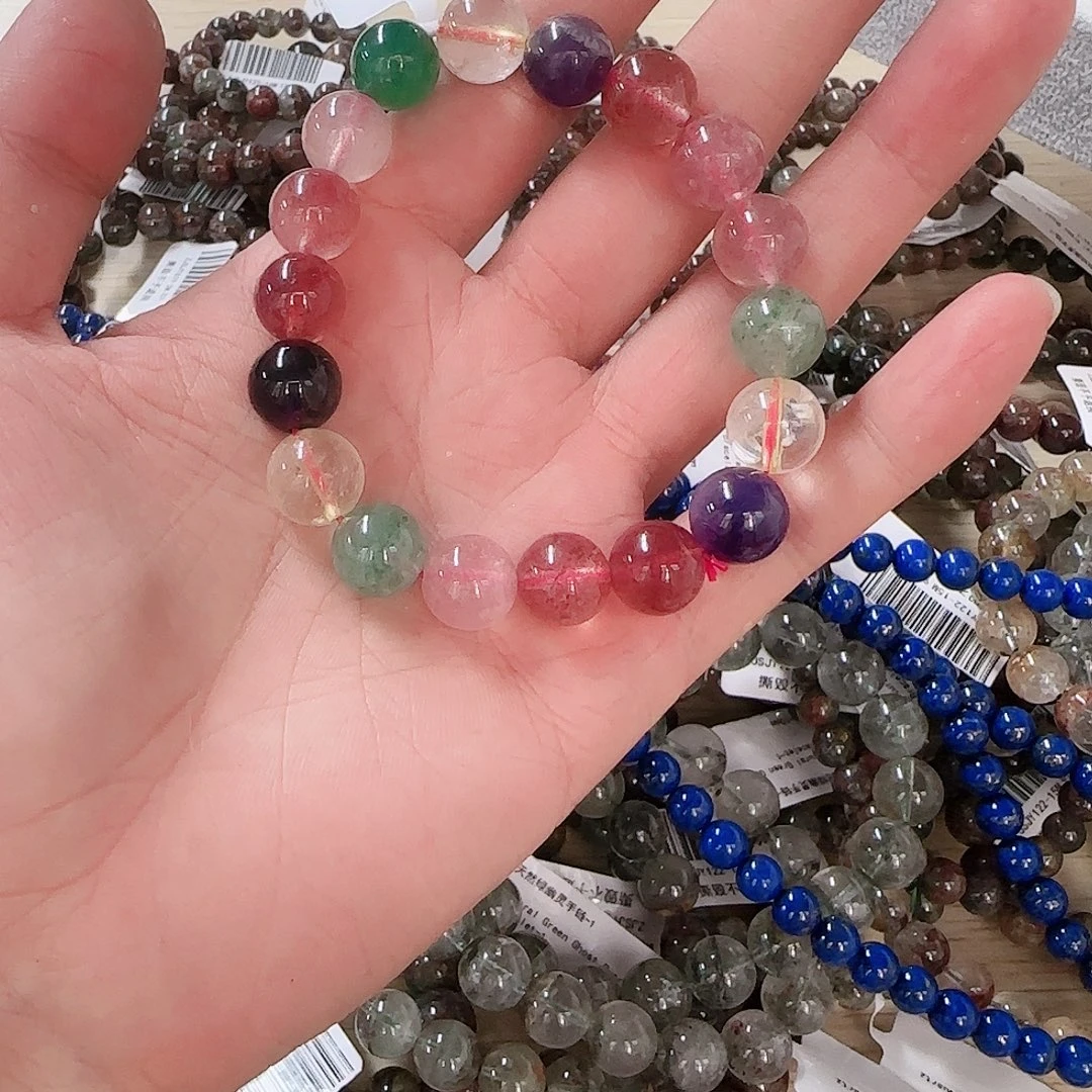 未镶嵌手链水晶2条多半