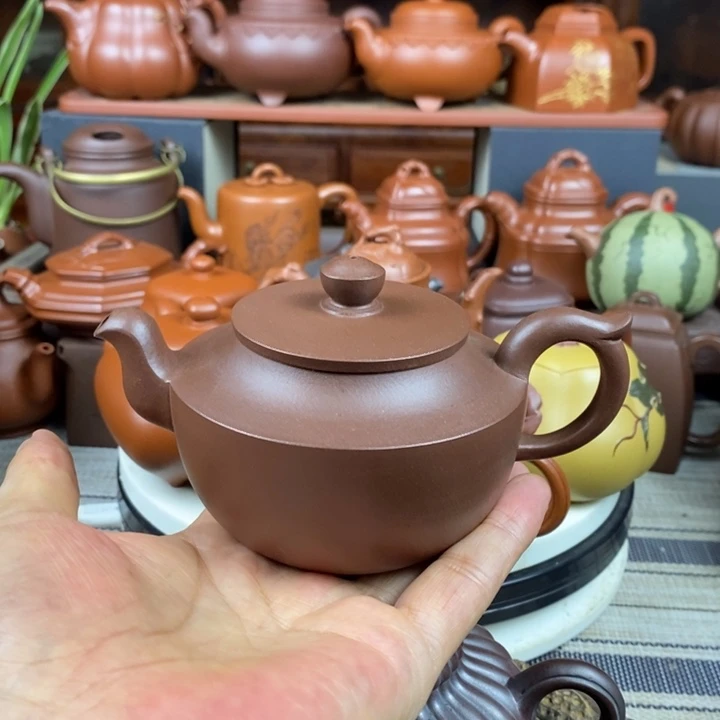 茶壶紫砂高合欢260CC原矿老紫泥特价