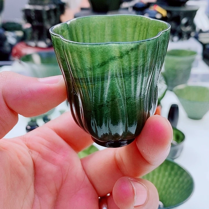 和田玉（青玉）未镶嵌把件微瑕
