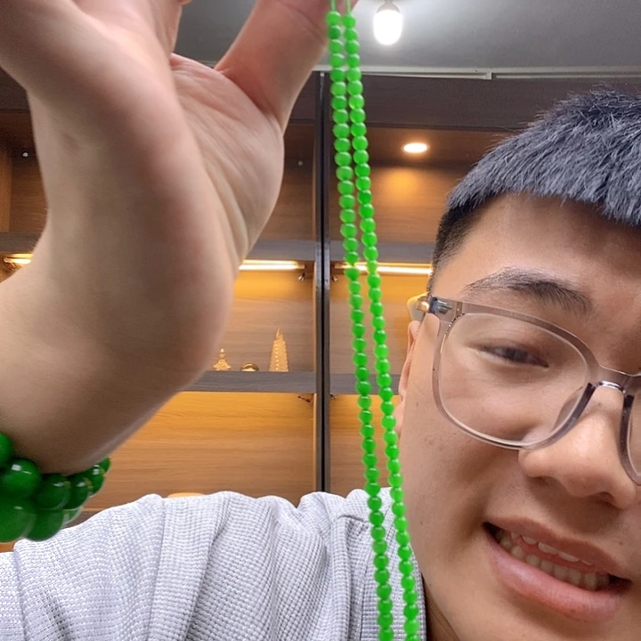 颈饰未镶嵌翡翠高端时尚小米珠项链